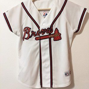 Atlanta Braves Majestic Women's Baseball Jersey - Size XS